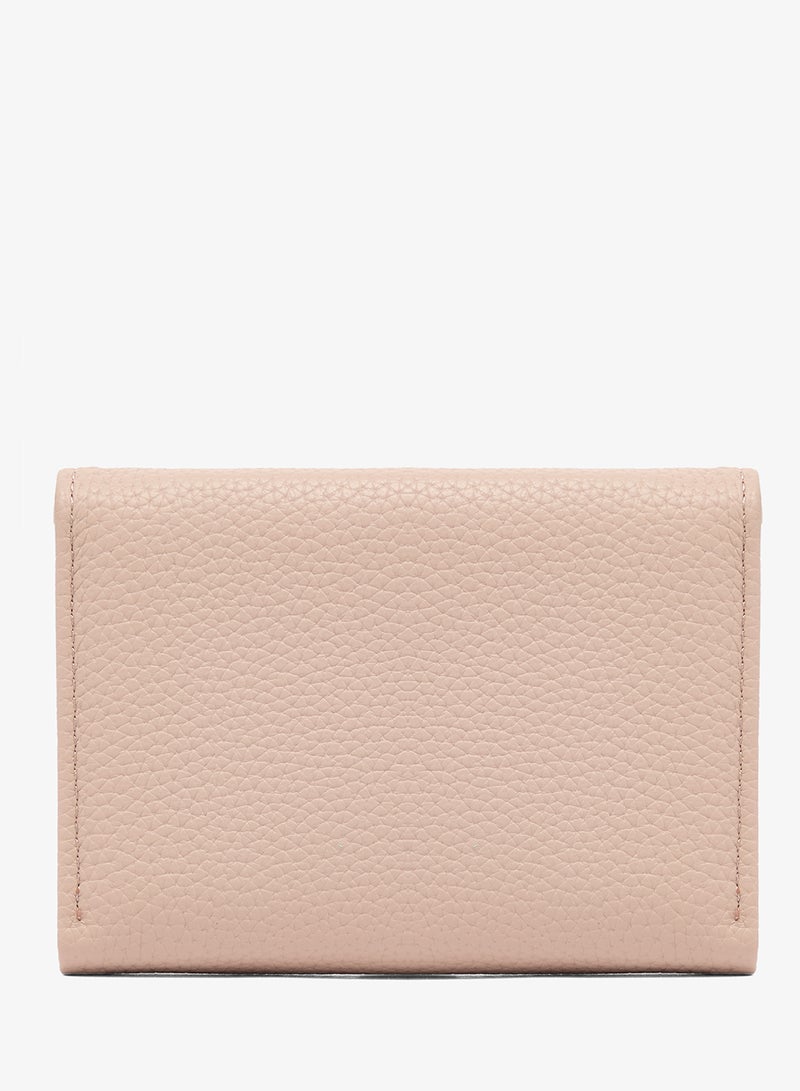 Ginger Classic Flap Mini Wallet With Gold Accent - Image 3